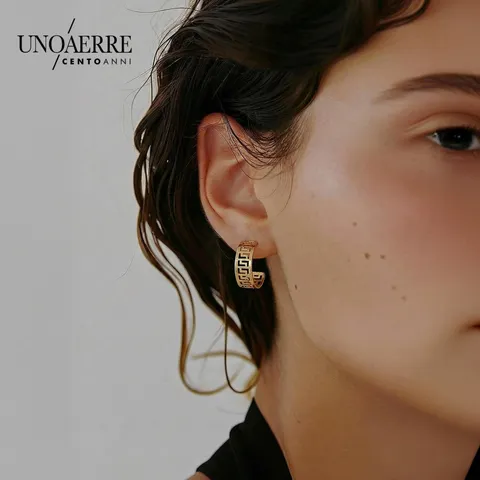 [우노아레 100주년 컬렉션]{에클랏} 18K 셀레스테(Celeste) 귀걸이