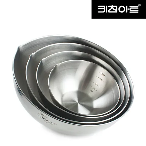 키친아트 피앙세 스텐믹싱볼 4종세트