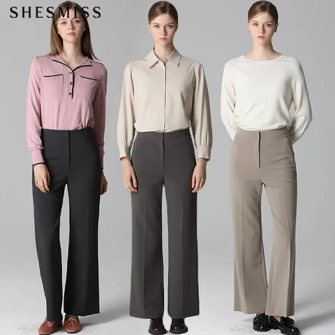 [쉬즈미스(SHESMISS)] 와이드 포멀 팬츠 +할인쿠폰