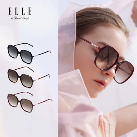 [엘르] 쥬얼 스퀘어 선글라스_블랙