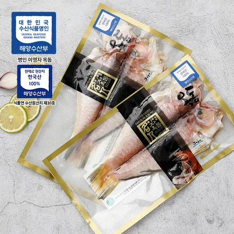 명인이영자옥돔 250g 2마리-선물포장