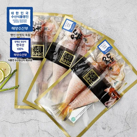 명인이영자옥돔 250g 3마리-선물포장