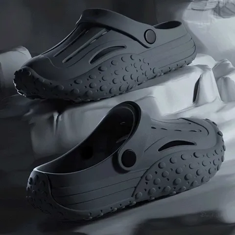 남자 여름 캠핑 워크샵 푹신한 여름 신발 샌들 코디