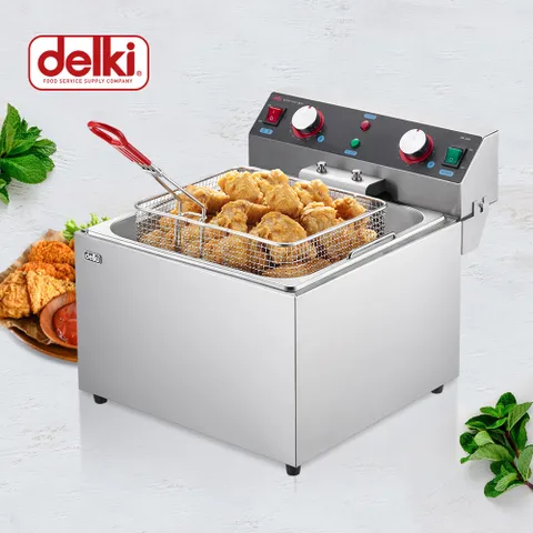 델키 윤식당 치킨 감자 돈까스 업소용 자동타이머 대용량 올인원 전기 튀김기 플러스 DK-264