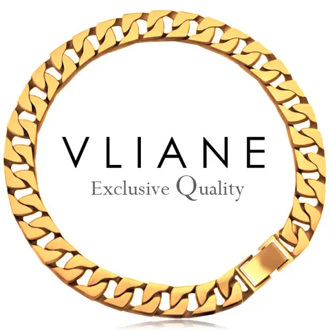 [브리앙] 18K 스퀘어 커브체인 남자 팔찌