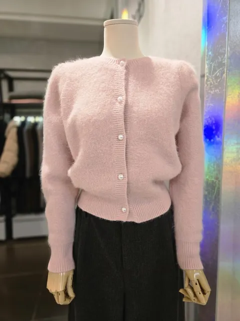 [현대백화점] ab.f.z@ 어깨 퍼프 앙고라 진주가디건 (AEZ1HY40A5) +할인쿠폰