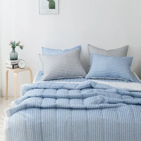 시어서커 쿨링 모던 여름이불 홑이불+SS패드+베개커버1장 SET 2color 