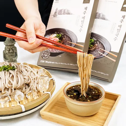 [먹거리본부] 맛좋은 제주 메밀로 만든 메밀국수 2인분 X 5세트 (총 10인분)