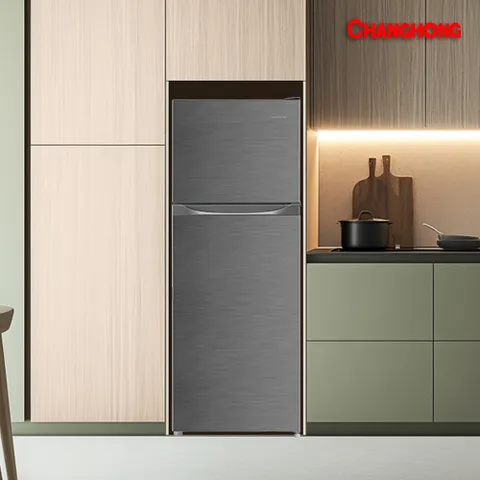 창홍 소형 냉장고 139L 2도어 냉동칸 메탈실버 신혼 사무실 HR139MSL1