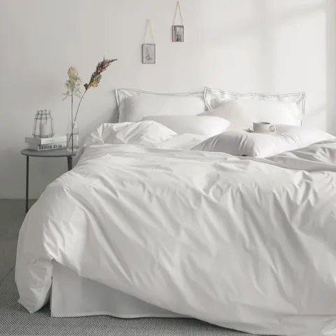 [파르페by알레르망] 플레인 호텔식 홑겹이불커버 (화이트) S/SS