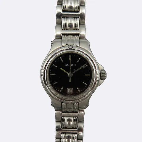 [중고] 구찌 9040L 실버 블랙판 콤비 여성시계 [의정부신세계점] UB0136GU +할인쿠폰