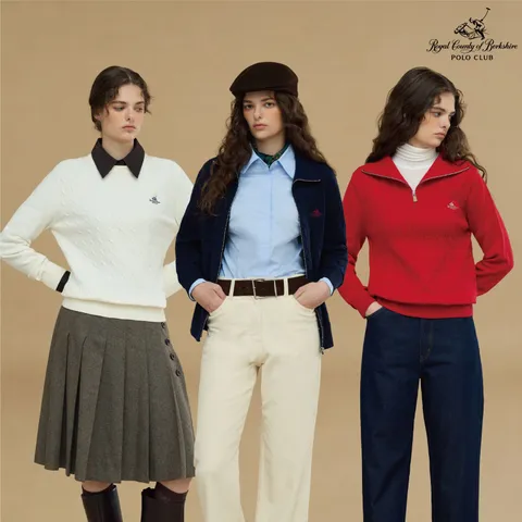 [RCB폴로클럽] 26FW 여성 케이블니트 3종(풀집업+반집업+라운드)(R633W) - 현대Hmall