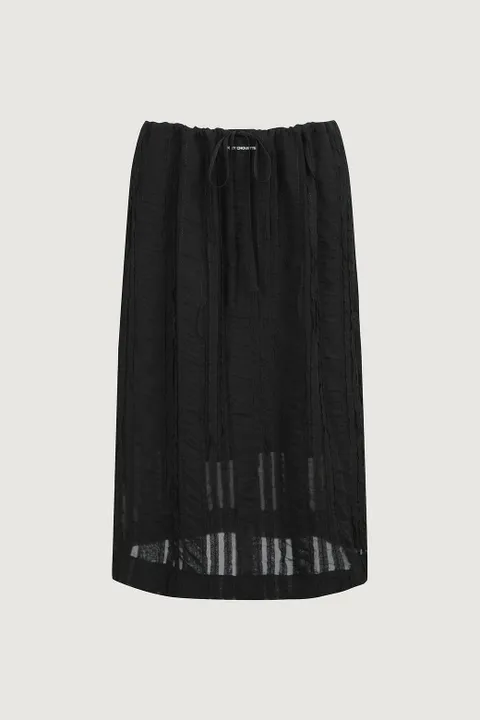 [현대백화점] [럭키슈에뜨] [아울렛] 여성 레이스 미디 스커트 1color / 2size LFKAX25540BKX