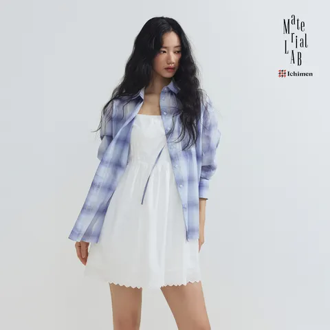 [ NEW STANDARD][JAPAN FABRIC]머티리얼랩 이치멘 체크 셔츠