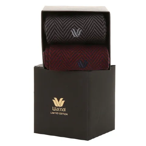 [현대백화점] [★5만원↑세탁비누증정,15만원↑5천원,20만원↑1만원 ][와코루] (선물추천) 와코루 남성 리미티드 에디션 뱀부사 2색 양말  (WSP1205-BK/RD)