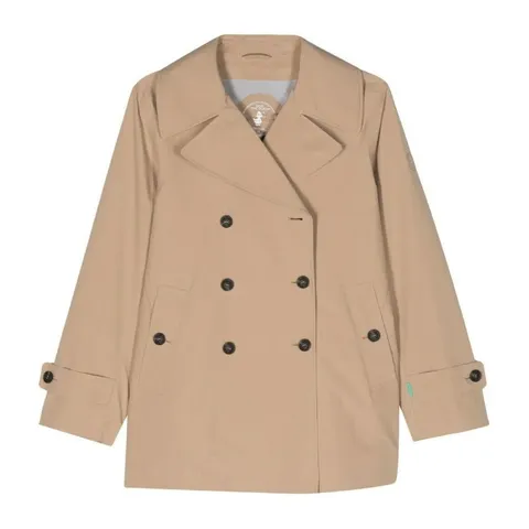 [해외배송][세이브더덕] 소피 더블브레스트 숏 트렌치 코트 D31600WGRIN20 40015 +할인쿠폰