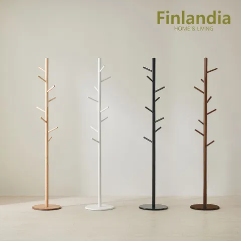 핀란디아 엘라인 원목 원형 스탠드 옷걸이 행거 5colors