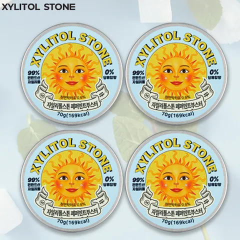 [자일리톨스톤 4개 set ] 자일리톨 사탕 캔디 페퍼민트부스터 4개 묶음 세트  +할인쿠폰