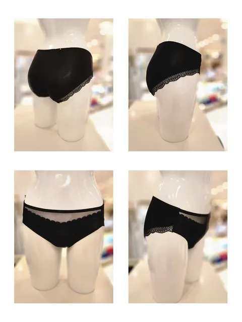 [현대백화점] 비너스 광고 마쉬멜로우 여성 힙다리레이스팬티 VPT9000A-BK(블랙)