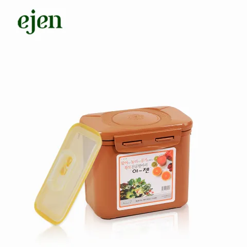 이젠 황토 진공항아리 사각 3.4리터/김치통/쌀통