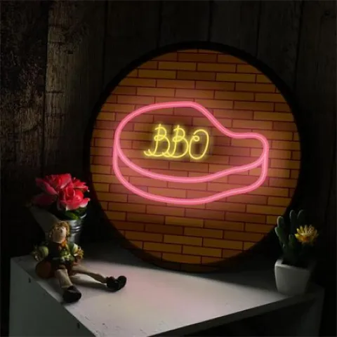 아트박스/꾸밈 no164-LED액자35R_BBQ바베큐