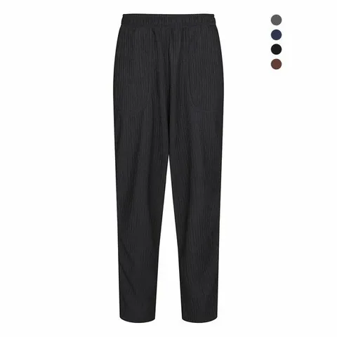 [하프클럽/데니스골프]25FW신상 여성 소프트 기모 플리츠 배기핏팬츠_RAQFLPT371