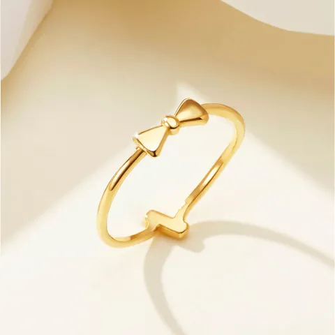 [한국표준금거래소] 24K 순금 반지 쁘띠 리본 반지 여성 데일리 반지 +할인쿠폰