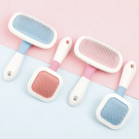 반려동물 엉킨털 제거 브러쉬 강아지 고양이 소/핑크