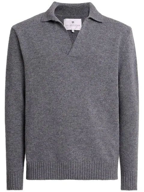 [해외배송] 울 니트 브이넥 폴로 B0061870178