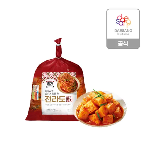 종가 전라도 포기김치 2.8kg+깍두기 3kg +할인쿠폰
