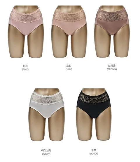 [신영와코루] 로맨틱블룸 레이스 팬티 패키지 5종_R26