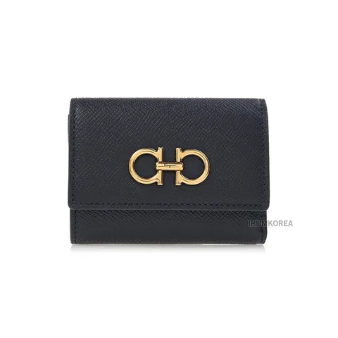 [페라가모] FW25 여성 트리폴드 반지갑 22 0862 NERO 0779894 +할인쿠폰