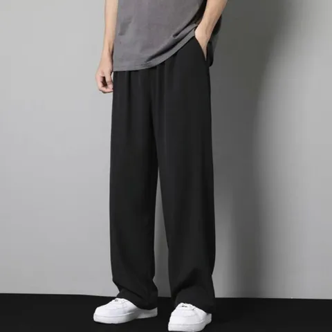 쿨팬츠 아이스바지 냉감 초경량 아이스 남자 밴딩 일자 냉장고 통바지 여름