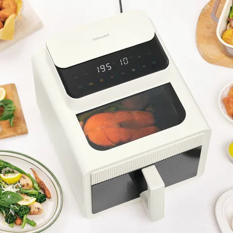 위즈웰 듀얼뷰 에어프라이어 6L WA8270 예약 저소음 대용량 가정용 에어프라이기