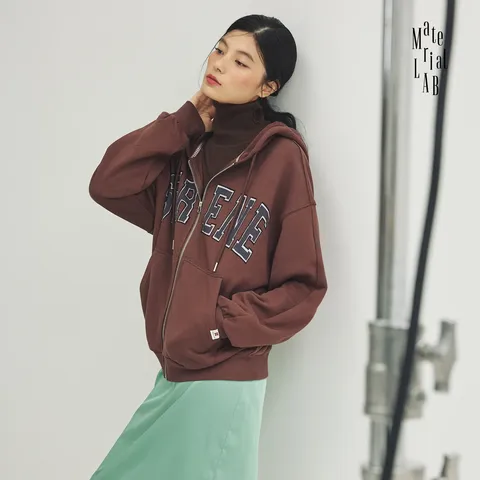 머티리얼랩 26FW 세렌느 스웻 후드자켓