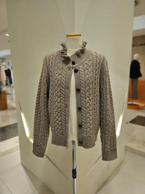 [현대백화점] [SOUP] 넥프릴 케이블 니트 가디건 (SBAGD82) +할인쿠폰