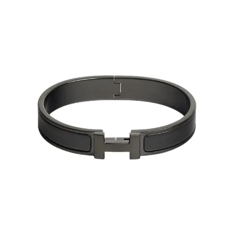 에르메스 남성용 클릭아슈 브레이블릿 팔찌 매트 블랙 H703203FK01 +할인쿠폰