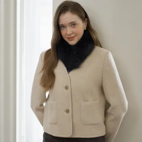 [현대백화점] 엘르 스킨폭스워머 퍼 머플러 SE54MF200 +할인쿠폰