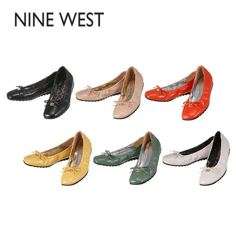[백화점 판매 동일상품/ 양가죽 100% 갑피]나인웨스트 NINEWEST 양가죽 플랫슈즈