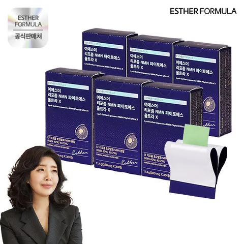 여에스더 리포좀 NMN 파이토에스 울트라 X 6박스(6개월)