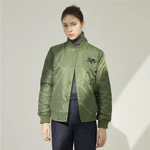 [LAST Color] NNF 여성 스팽글 장기모 패딩 항공점퍼 (NWK-1) +할인쿠폰