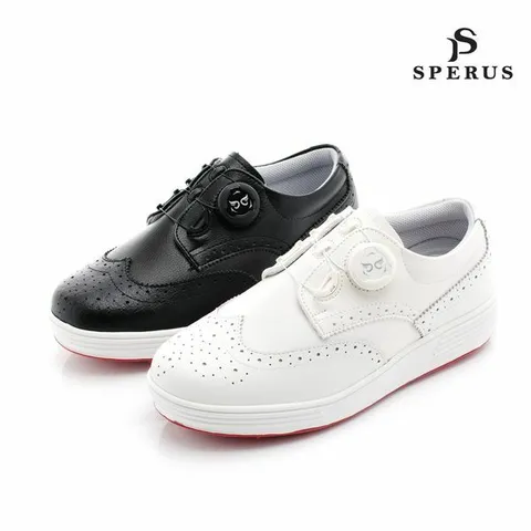 [하프클럽/스페루스]급가죽원단의국산여성골프화다이얼가죽골프화