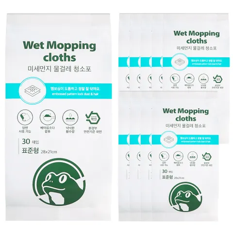 프로그 미세먼지 물걸레 청소포 표준형 30매입 X 10팩 (총 300매)