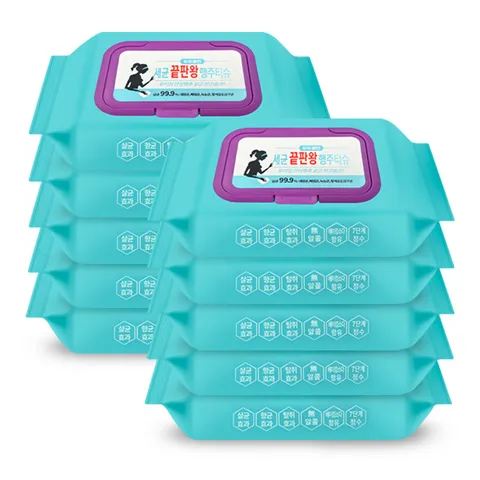 듀듀클린 청소끝판왕 행주티슈80매x10팩/물걸레청소포