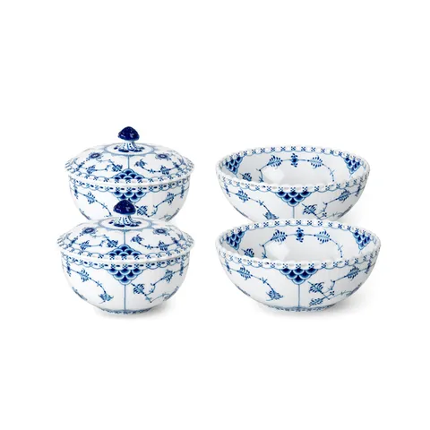 [현대백화점] [로얄코펜하겐] 블루 풀 레이스 밥그릇 국그릇 2인조 스타터 세트