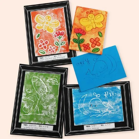 피오피스토리 미술 우드락 판화(10종도안제공)