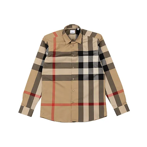 버버리 체크 코튼 남성 셔츠 8071445 +할인쿠폰