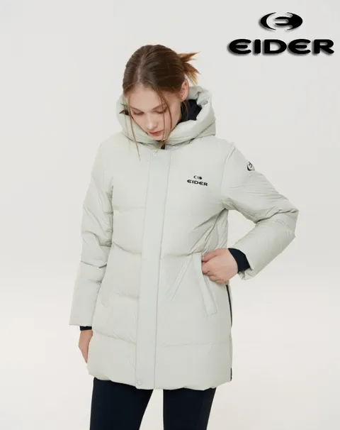 [현대백화점] [아이더] (DWW24543) 여성 써큘라트 방풍과 발수가 우수한 미들 구스다운 자켓 +할인쿠폰