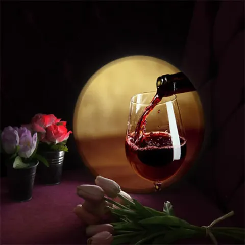 아트박스/꾸밈 nd901-LED액자25R_레드와화이트와인_LED사인홍보조명무드등