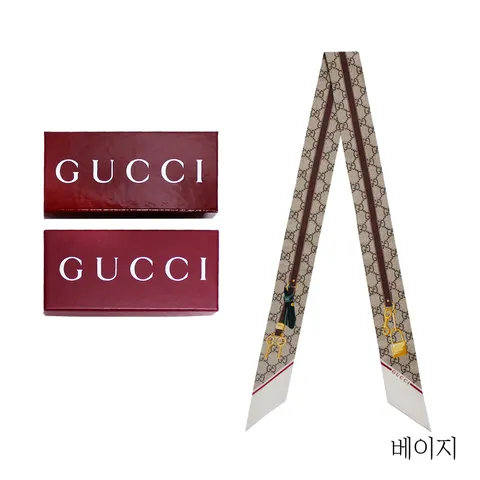 {구찌} GG로고 실크 넥 스카프(784959) - 현대Hmall